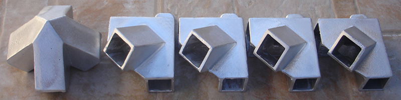 Comprar 5 Piezas Aluminio Uniones Caños Juego Armar Piramides Energeticas 2