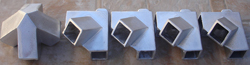 Comprar 5 Piezas Aluminio Uniones Caños Juego Armar Piramides Energeticas 2