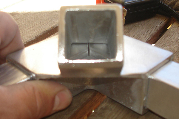 Union Tubos Pieza Aluminio Caño Piramide Energetica